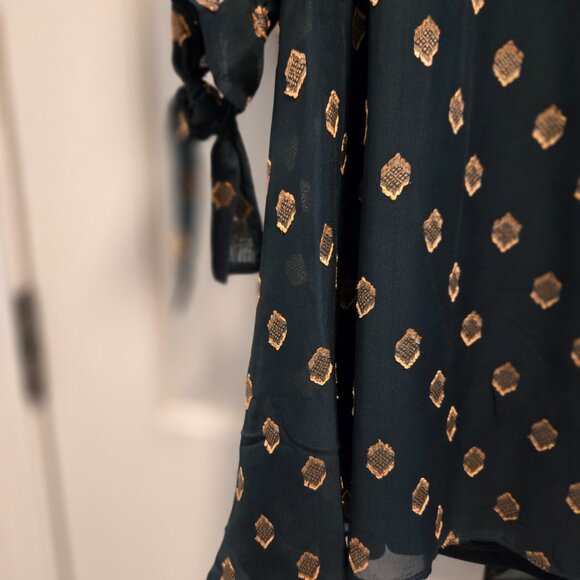 Calvin Klein Illusion-Sleeve A-Line Dress NWT size 16 - Picture 12 of 12